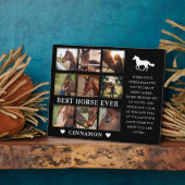 Modernes Bestes Pferd je FotoCollage & Quote Fotoplatte (Seite)