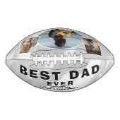 Modernes Bestes Vater je Familie 3 FotoCollage Football (Vorderseite)