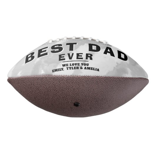 Modernes Bestes Vater je Familie 3 FotoCollage Football (Gedreht 270)