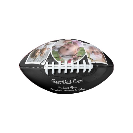 Modernes Bestes Vater je Fotomaterial Football (Vorderseite)