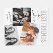 Modernes Bestie Foto Personalisiert Nickname Name Fleecedecke (Vorderseite (Horizontal))