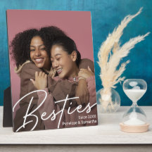 Modernes Besties Foto-Geschenk