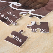 Modernes Besties Foto-Geschenk Puzzle (Seite)