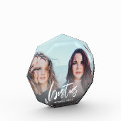 Modernes Besties-Kalligraphie-Overlay Fotoblock (Links)