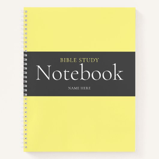 Modernes Bibelstudienbuch Notizblock (Vorderseite)