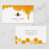 Modernes Bienenbewahrer-Apiarist-Honig Visitenkarte (Vorne/Hinten)