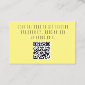 Modernes Bienenreich mit QR Code Business Card Visitenkarte (Rückseite)