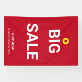 Modernes BIG SALE Minimalgeschäft Rabatt Promo Banner (Horizontal)