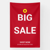 Modernes BIG SALE Minimalgeschäft Rabatt Promo Banner (Vertikal)