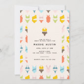 Modernes Bikini Tee zwischen Geburtstag Pool Party Einladung (Vorderseite)