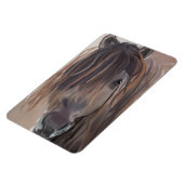 Modernes Bild eines braunen Pferdes Magnet (Linke Seite)