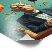 Modernes Bild Intelligenter Wissenschaftler Innova Fotodruck (Ecke)