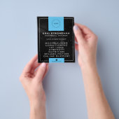 Modernes Bild schwarz und blau Flyer (Gruppe)