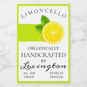 Modernes, Bio Limoncello   Lebensmitteletikett