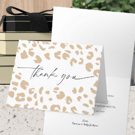 Modernes Bio Safari-Tierbild Kinderdusche Dankeskarte