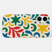 Modernes biophiles Muster Mitte des Jahrhunderts Case-Mate iPhone Hülle (Rückseite (Horizontal))