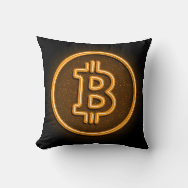 modernes Bitcoin als Kissengeschenk für btc maxi Kissen (Vorderseite)
