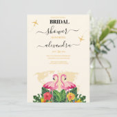 Modernes Black and Gold Reisepass Bridal Einladung (Stehend Vorderseite)