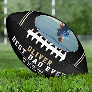 Modernes Black Best Vater Jeden Vatertag Foto Football