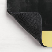 Modernes Black Chalkboard mit Gold-Abzeichen Mousepad (Ecke)