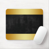 Modernes Black Chalkboard mit Gold-Abzeichen Mousepad (Mit Mouse)