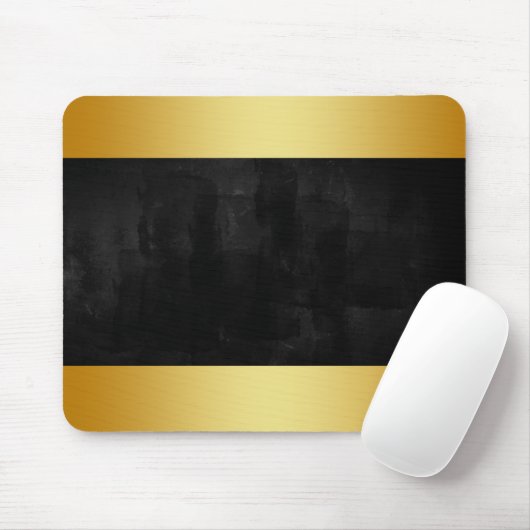 Modernes Black Chalkboard mit Gold-Abzeichen Mousepad (Mit Mouse)