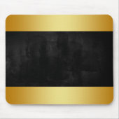 Modernes Black Chalkboard mit Gold-Abzeichen Mousepad (Vorne)