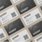 Modernes Black Charcoal Scribble Beruflich Visitenkarte