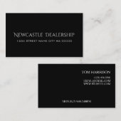 Modernes Black Deal Auto Sale Visitenkarte (Vorne/Hinten)