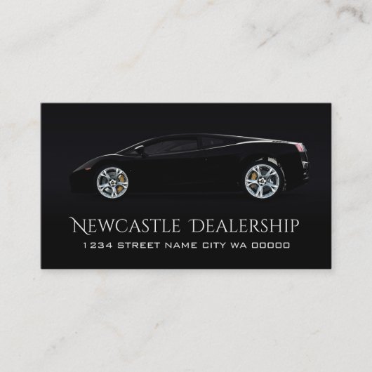 Modernes Black Deal Auto Sale Visitenkarte (Vorderseite)