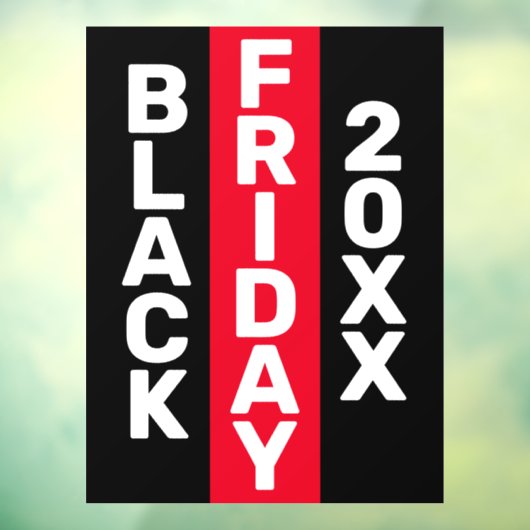MODERNES BLACK FRIDAY BUSINESS-LOGO-DISPLAY 20XX FENSTERAUFKLEBER (Blatt 3)