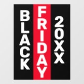 MODERNES BLACK FRIDAY BUSINESS-LOGO-DISPLAY 20XX FENSTERAUFKLEBER (Blatt)