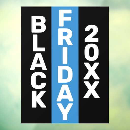 MODERNES BLACK FRIDAY BUSINESS-LOGO-DISPLAY 20XX FENSTERAUFKLEBER (Blatt 3)