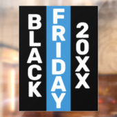 MODERNES BLACK FRIDAY BUSINESS-LOGO-DISPLAY 20XX FENSTERAUFKLEBER (Blatt 2)