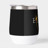 Modernes Black & Gold 2024 Texas Total Solar Eclip (Rechts)