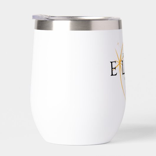 Modernes Black & Gold 2024 Texas Total Solar Eclip (Rechts)