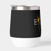 Modernes Black & Gold 2024 Texas Total Solar Eclip (Rechts)