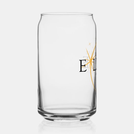 Modernes Black & Gold 2024 Texas Total Solar Eclip Dosenglas (Rechts)