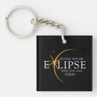 Modernes Black & Gold 2024 Texas Total Solar Eclip