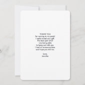 Modernes Black & Gold Agate Stone Abstrakt Vielen  Dankeskarte (Rückseite)