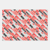 Modernes Black Gold Foto Valentine Liebe Name Geschenkpapier Set (Vorderseite 3)