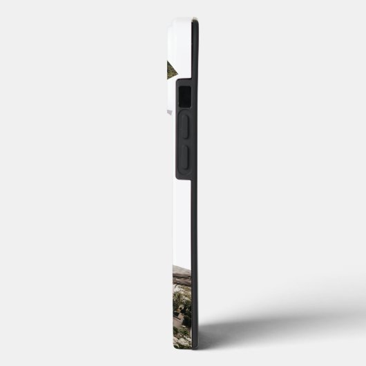 Modernes Black & Gold Monogram Multi-Foto Case-Mate iPhone Hülle (Rückseite / Links)