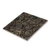 Modernes Black Gold Silver Fliese (Seite)