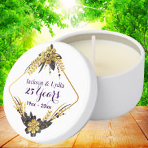 Modernes Black & Gold zum 25. Hochzeitstag