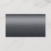 Modernes Black Metal & Eyeball Optometriker Visitenkarte (Rückseite)