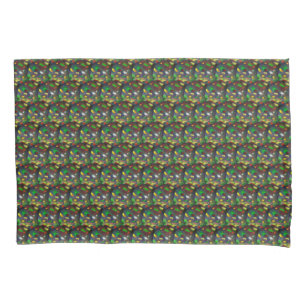 Modernes Black Opal Jewel Pattern Kissenbezug