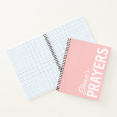 Modernes Black Personalisiert Prayer Journal Noteb Notizblock (Innenseite)