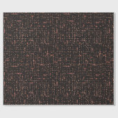 Modernes Black Rose Gold-Komposition-Buchmuster Geschenkpapier (Flach)