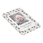 Modernes Black Script Niedlich Gold Black Geschenk Magnet (Rechte Seite)