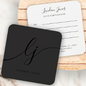 Modernes Black Simple Calligrafy Gift